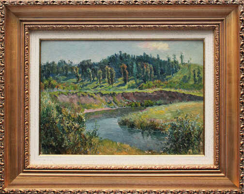 Морозов Константин Феофанович. Пейзаж с рекой